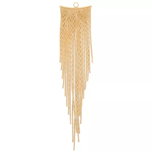Pendant serpentine chain 80  mm  - Fine Gold plated x1