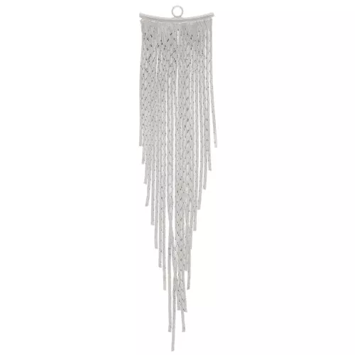 Pendant serpentine chain 80 mm rhodium HQ x1