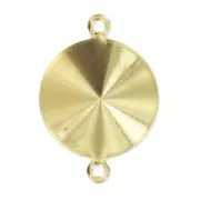 Stick-on setting PureCrystal 1122 14mm Gold tone 2 loops x1