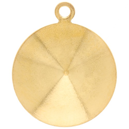 Stick-on setting PureCrystal 1122 14mm Gold tone 1 loop x1