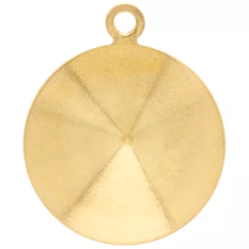 Stick-on setting PureCrystal 1122 14mm Gold tone 1 loop x1