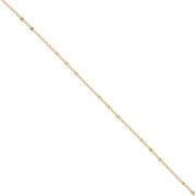 Chain flat links 3-shapes 1.4mm fine gold plated x1m|raw }}
