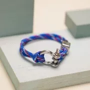 4mm Paracord flat parachute cord - Green - Black x1m