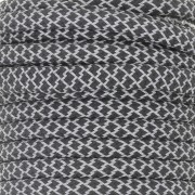5mm braided polyester cord - Black - Grey x2.8m|raw }}