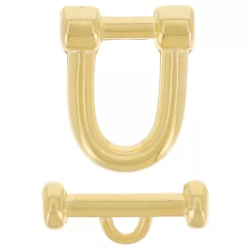 21mm marin T Clasp - Fine gold plated x1