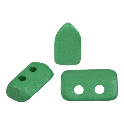 2x5mm Glass beads Piros® by Puca® - Vogue Green Garden Mat x10g