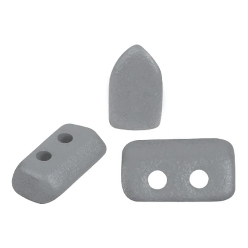 2x5mm Glass beads Piros® by Puca® - Vogue Grey Medium Mat x10g