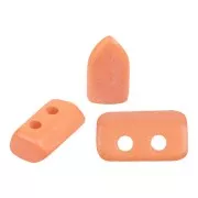 2x5mm Glass beads Piros® by Puca® - Vogue Orange Peach Mat x10g