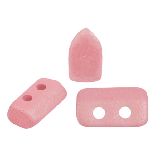 2x5mm Glass beads Piros® by Puca® - Vogue Rose Nude Mat x10g