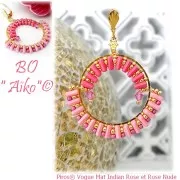 2x5mm Glass beads Piros® by Puca® - Vogue Rose Nude Mat x10g