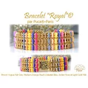 2x5mm Glass beads Piros® by Puca® - Vogue Stone Mat x10g