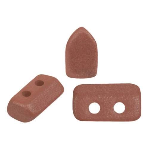 2x5mm Glass beads Piros® by Puca® - Vogue Terracotta Mat x10g
