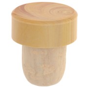 32x29mm Decorative cork and boxwood stopper to customize x1