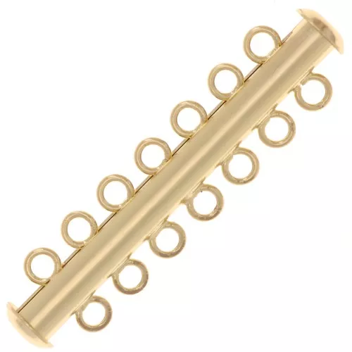 41mm 7-row sliding clasp - Gold x1