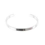 flat Bangle bracelet to decorate 15 cm Sterling Silver x1|raw }}