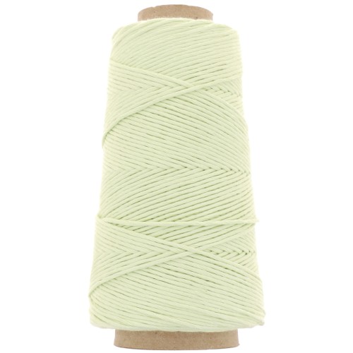 Organic Cotton Detox XL combed macramé cotton cord spool - Water green x200m