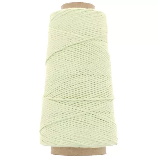 Organic Cotton Detox XL combed macramé cotton cord spool - Water green x200m
