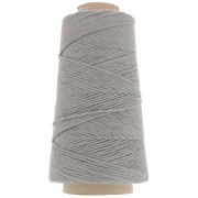 Organic Cotton Détox XL combed macramé cotton cord spool - Dark grey x200m|raw }}