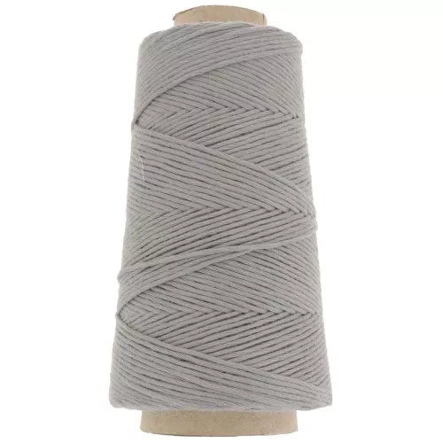 Organic Cotton Détox XL combed macramé cotton cord spool - Dark grey x200m