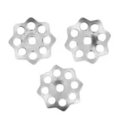 Filigreed saucers 11mm Stainless steel 304 x50