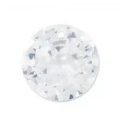 Round Zirconium Pendant 8 mm Crystal x1