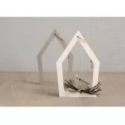 26x14.5cm Silicone mould - 5 shapes Nesting boxes and Birds - Grey x1