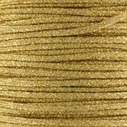 Synthetic metallic cord 1mm fine Gold x 1 m