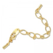 Lace holder clasp 1.7mm fine Gold plated x1