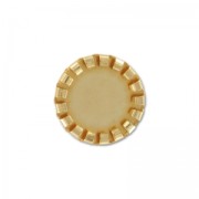 Medallion for 10mm cabochon fine Gold plated x1