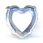 Cabochon setting PureCrystal 4827 Heat-shaped 28mm Silver-colored|raw }}