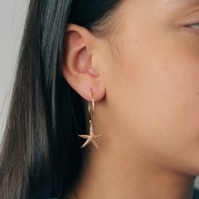 21x19mm Starfish pendant - 3-micron gold-plated x1