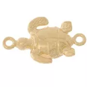15x9mm Curved turtle spacer - Gold-plated 3 microns x1