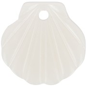 16mm Acetate Shell Pendant - Marbled Beige - Ivory x1|raw }}