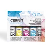 Cernit alcohol ink set - Primary colors, white and thinner x5|raw }}