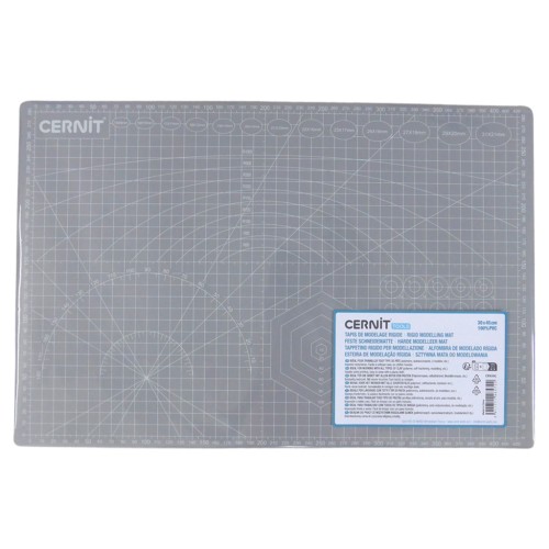 30x45cm Cernit rigid modelling mat for polymer clay - Grey x1