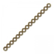 Spacer 15 loops 51x3.4mm Bronze tone x1