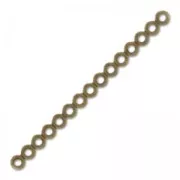 Spacer 15 loops 51x3.4mm Bronze tone x1