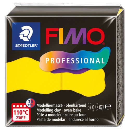 Fimo Professional clay 57gr Pure yellow (n°100)