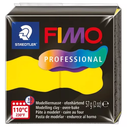Fimo Professional clay 57gr Pure yellow (n°100)