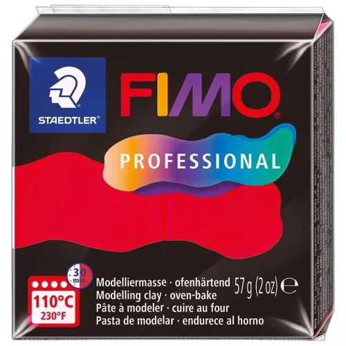 Fimo Professional clay 57gr Pure red (n°200)