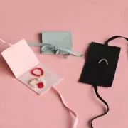 60x60mm Suede Pouch for Jewelry - Pink x1