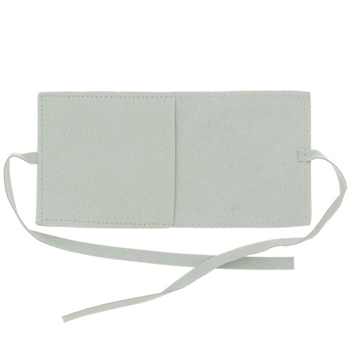 60x60mm Suede Pouch for Jewelry - Water Green x1