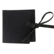 60x60mm Suede Pouch for Jewelry - Black x1