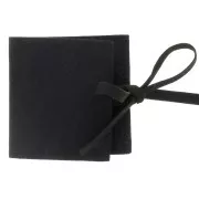 60x60mm Suede Pouch for Jewelry - Black x1