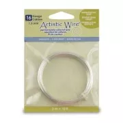 Artistic Wire Copper Wire 1.3 mm - Tarnish-Resistant Silver-Plated x 3 m