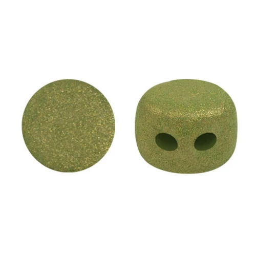 4x3mm Kalos® beads by Puca® - Trendy Light Olive Mat x10g