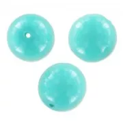 Turquoise Blue - Round beads Shiny 6mm Turquoise Blue x25 Round beads Shiny 6mm Turquoise Blue x25