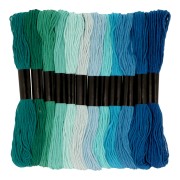 12 skeins assortment for brazilian bracelet & embroidery - Turquoise x1