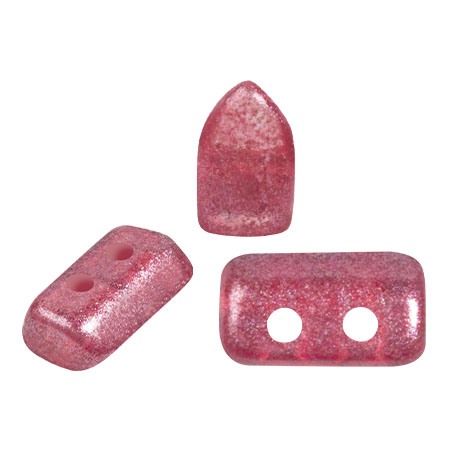 2x5mm Glass beads Piros® by Puca® - Riviera Cherry x10g