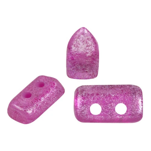 2x5mm Glass beads Piros® by Puca® - Riviera Fuchsia x10g